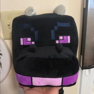 Black and Purple Dragon Plush Backpack